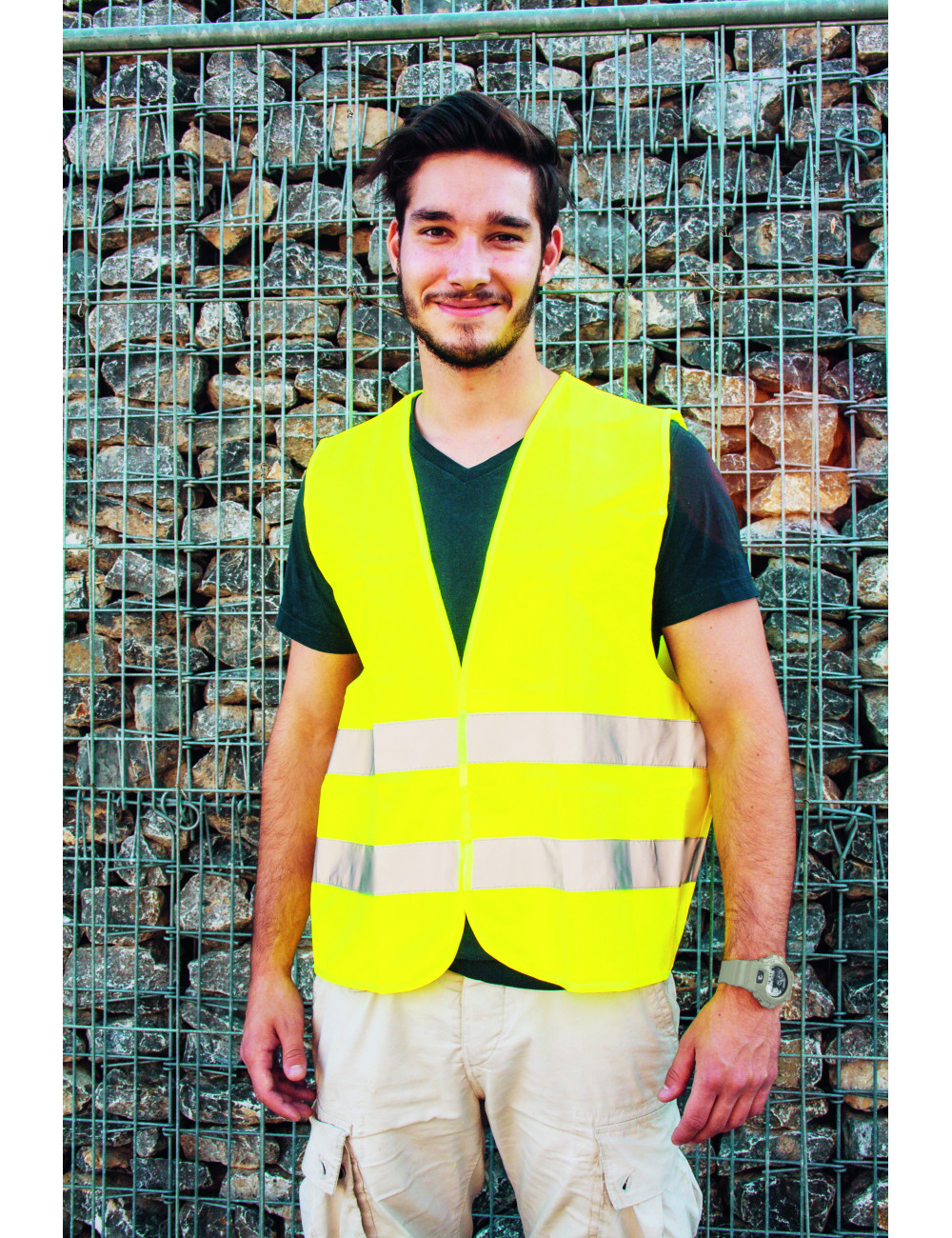 KORNTEX KX221 - Gilet de Sécurité Multicolore Réglable - Jaune | France