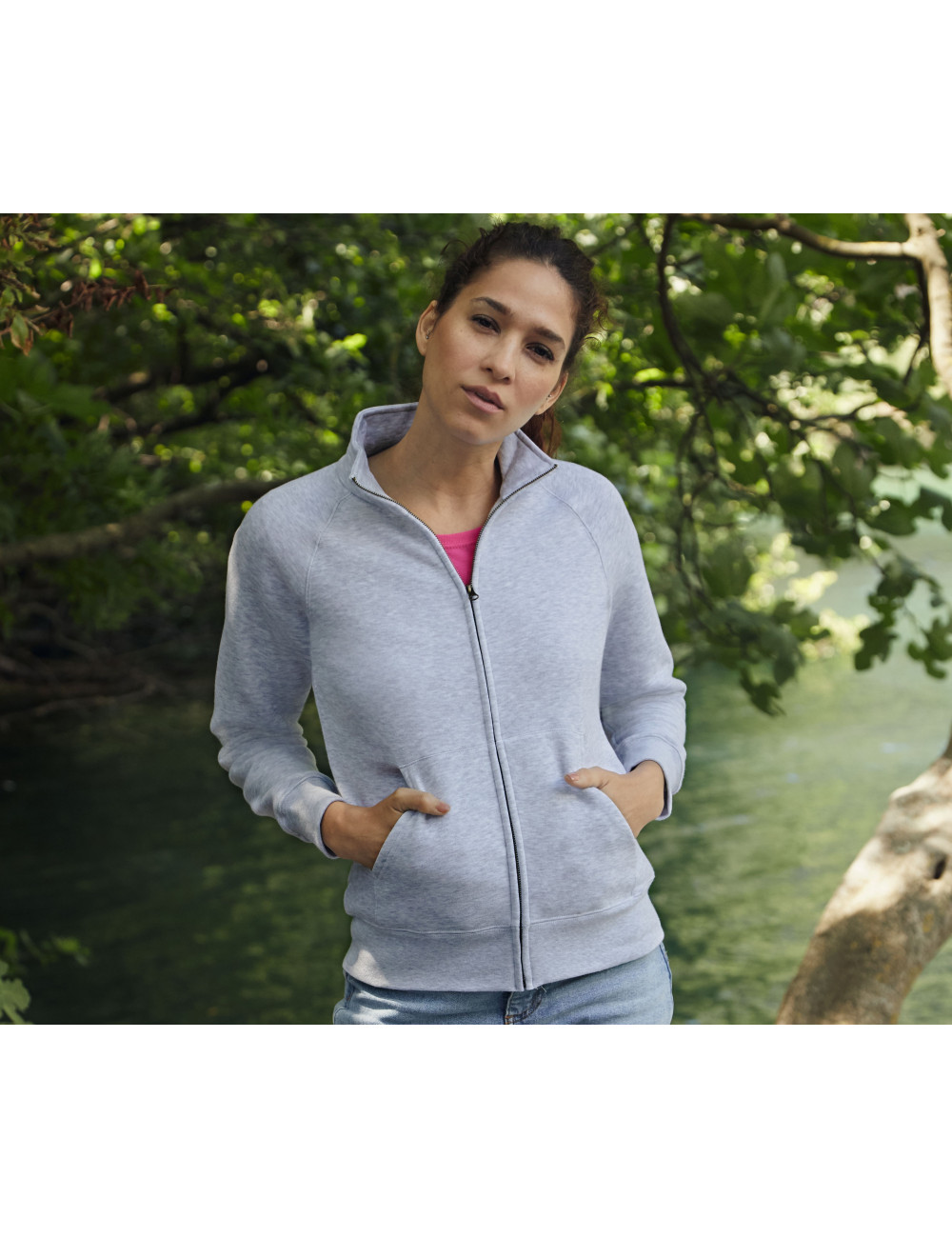 Fruit of the Loom SC366 Lady-Fit Sweat Jacket
