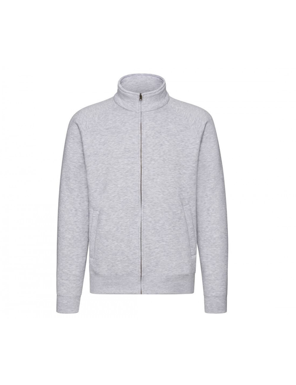 Fruit Of The Loom Felpa Uomo Girocollo Maniche Raglan - Grigio Chiaro, Taglia XL