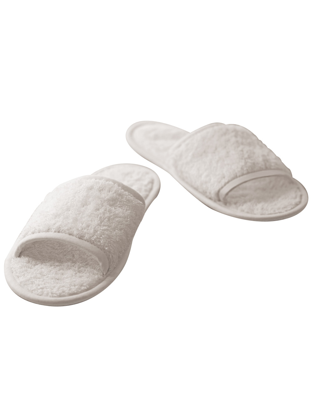 Towel City TC064 - Classic terry slippers (open toe)  Colors:White