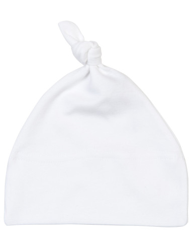 Babybugz BZ015 - Baby one-knot hat Size:0 Colors:White