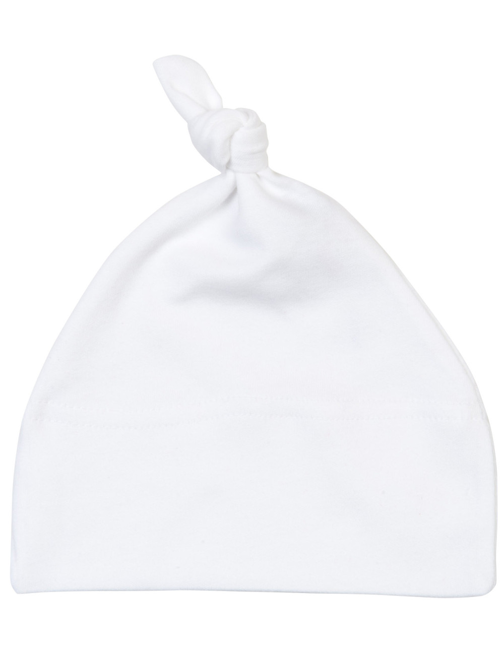 Babybugz BZ015 - Bonnet de bébé à nœud Taille:0 Couleurs:Blanc Babybugz BZ015 - Bonnet de bébé à nœud Taille:0 Couleurs:Blanc