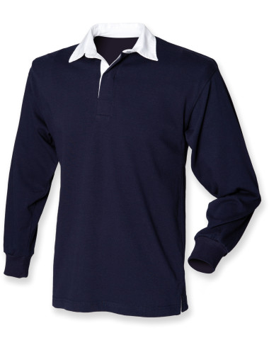 Front Row FR109 - Kids Classic Rugby Shirt  Colors:Navy/Navy