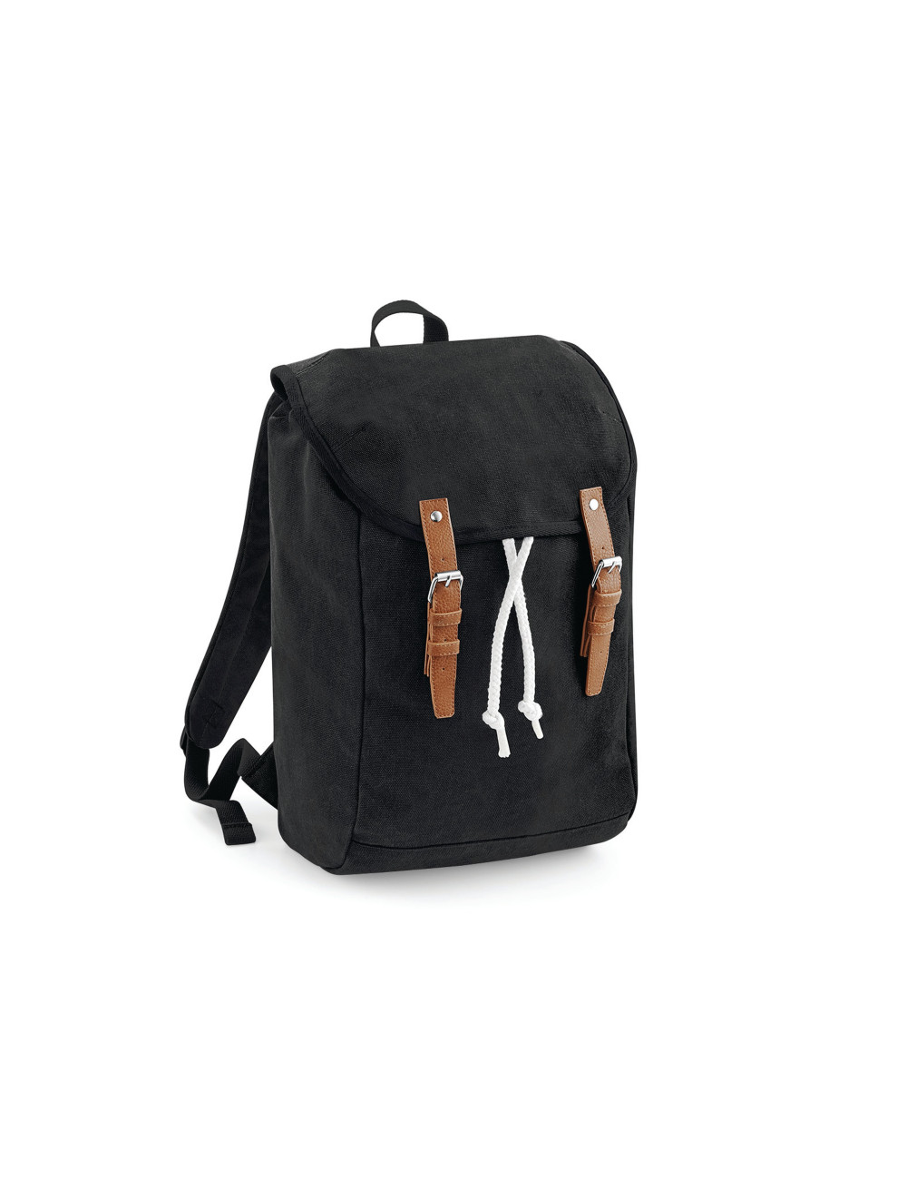 Quadra QD615 - Sac À Dos Vintage Taille:26x16,5x45cm. 19 litres Couleurs:Noir Quadra QD615 - Sac À Dos Vintage Taille:26x16,5x45cm. 19 litres Couleurs:Noir